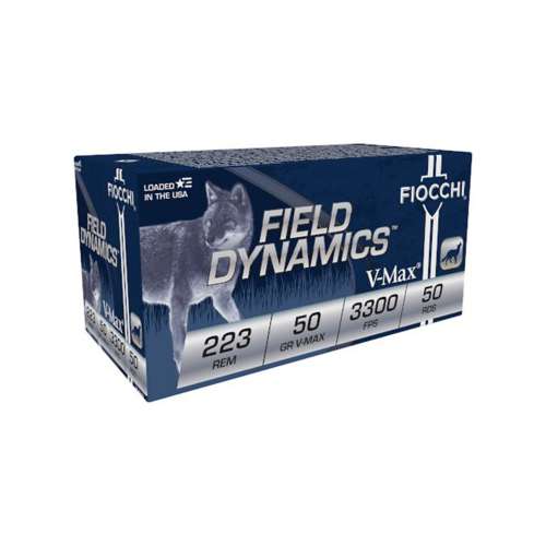 Fiocchi Field Dynamics V-MAX Rifle Ammunition 50 Round Box
