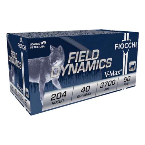 Fiocchi Field Dynamics V-MAX Rifle Ammunition 50 Round Box