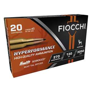 Fiocchi Hyperformance Swift Scirocco Rifle Ammunition 20 Round Box