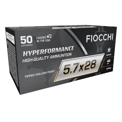 Fiocchi Hyperformance Tipped HP 5.7x28 Ammunition 50 Round Box