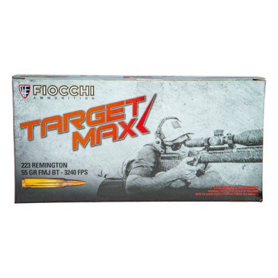 Fiocchi Target Max FMJBT ERLEBNISWELT-FLIEGENFISCHEN Exclusive Rifle Ammunition 50 Round Box