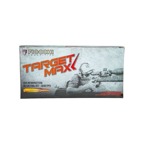 Fiocchi Target Max FMJBT ERLEBNISWELT-FLIEGENFISCHEN Exclusive Rifle Ammunition 50 Round Box