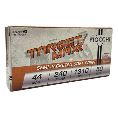 Fiocchi Target Max SCHEELS Exclusive JSP Pistol Ammunition 50 Round Box