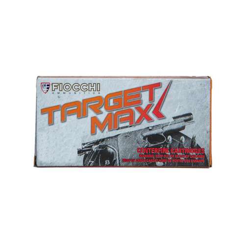 Fiocchi Target Max CERBE Exclusive FMJ Pistol Ammunition 50 Round Box
