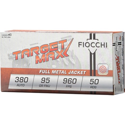 Fiocchi Ammunition Target Max SCHEELS Exclusive FMJ 9mm Handgun Ammunition 50 Round Box