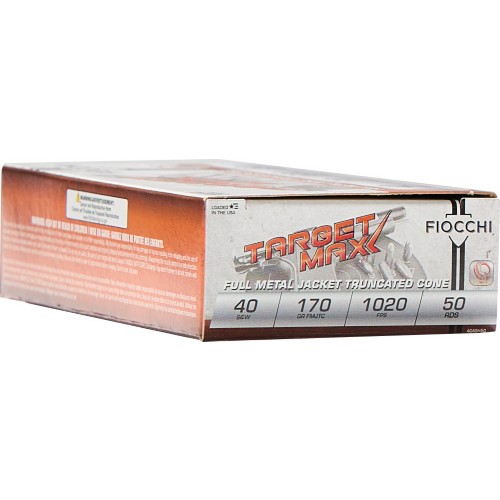 Fiocchi Ammunition Target Max SCHEELS Exclusive FMJ 9mm Handgun Ammunition 50 Round Box