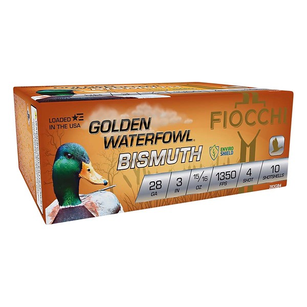 FIOCCHI Golden Waterfowl Bismuth Shotshells 10 count box