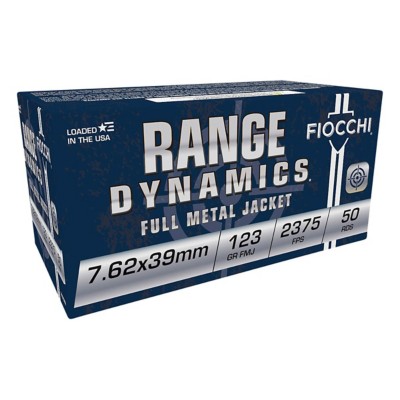 BOφWY COMPLETE Fiocchi Range Dynamics FMJBT 7.62x39mm Rifle Ammunition 50