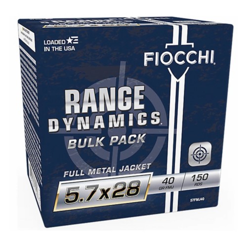 Fiocchi Range Dynamics FMJ Rifle Bulk Pack 5.7x28mm Handgun