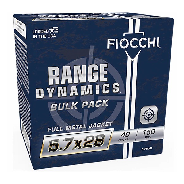 FIOCCHI AMMUNITION Range Dynamics FMJ Rifle Bulk Pack Handgun Ammunition