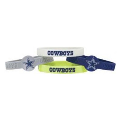 Aminco International Dallas Cowboys 4pk Silicone Bracelet
