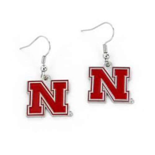 Aminco International Nebraska Cornhuskers Swirl Earring