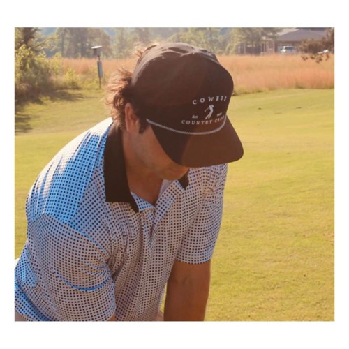 Cowboy Country Club Golfer Roped Snapback Golf Hat