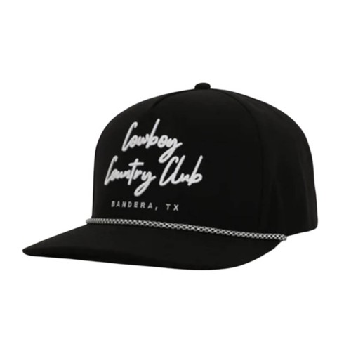 Cowboy Country Club Cursive Roped Snapback Golf Hat