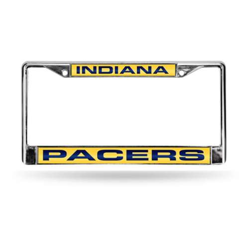 Rico Industries Indiana Pacers Laser Cut Chrome License Plate Frame