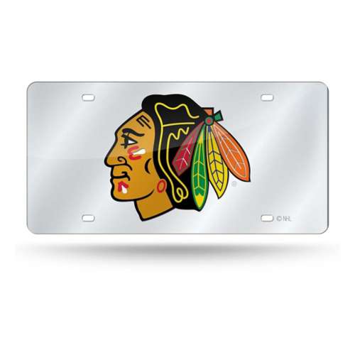 NHL Chicago Blackhawks Official Metal License Plate Handmade Sport Table Lamp newest