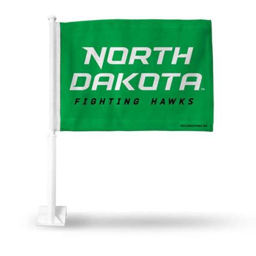 Rico North Dakota Fighting Hawks Car Flag