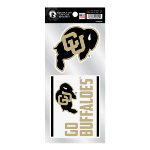Colorado Buffaloes Double Up Die Cut Sticker