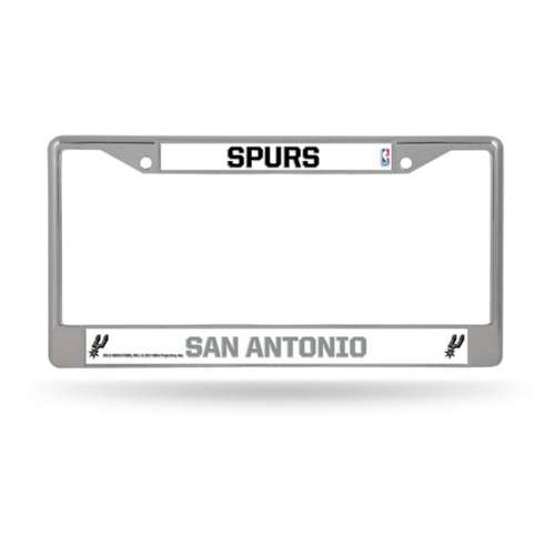 Rico Industries San Antonio Spurs Silver Chrome License Plate Frame