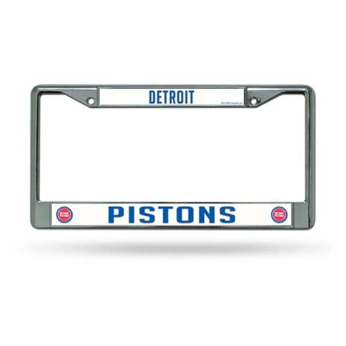 Rico Industries Detroit Pistons Silver Chrome License Plate Frame