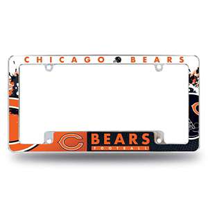 Denver Broncos Black Laser Chrome License Plate Frame