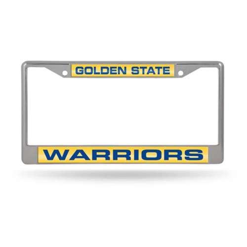 Rico Industries Golden State Warriors Laser Cut Chrome License Plate Frame