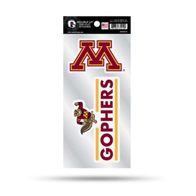Rico Industries Minnesota Golden Gophers Double Up Decals