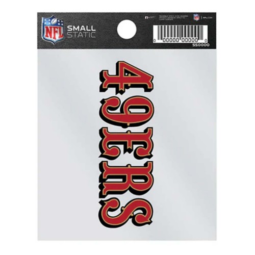 Rico Industries San Francisco 49ers Wordmark Cling Decal - Primary Image