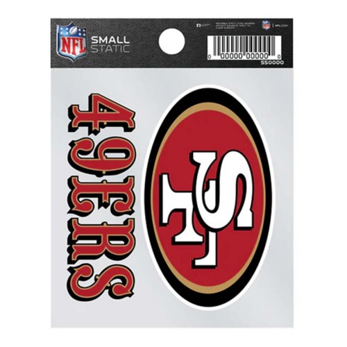 Rico Industries San Francisco 49ers Small Static Cling Decal - Primary Image