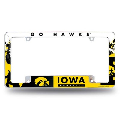 Rico Iowa Hawkeyes All Over License Plate Frame