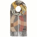 Women's V. Fraas Colorful Circles Cashmink Scarf