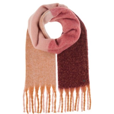 Bouclé fringed scarf Scarves, foulards