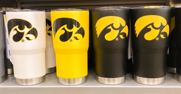 iowa hawkeyes drinkware