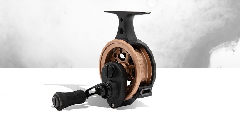a product image of the clam spooler elite ice reel