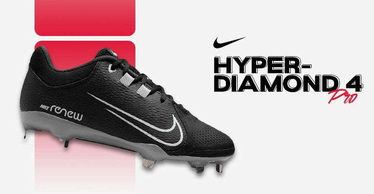 Womens Nike Hyperdiamond 4 Pro metal Softball Cleats