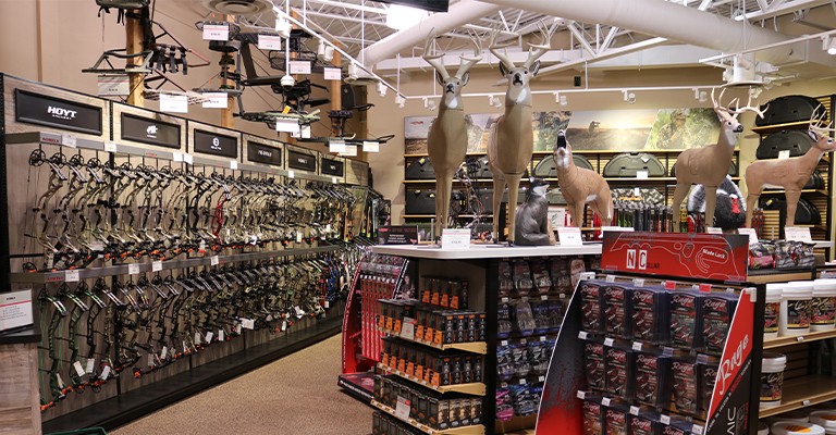 Archery and hunting shop at Sandy Scheels