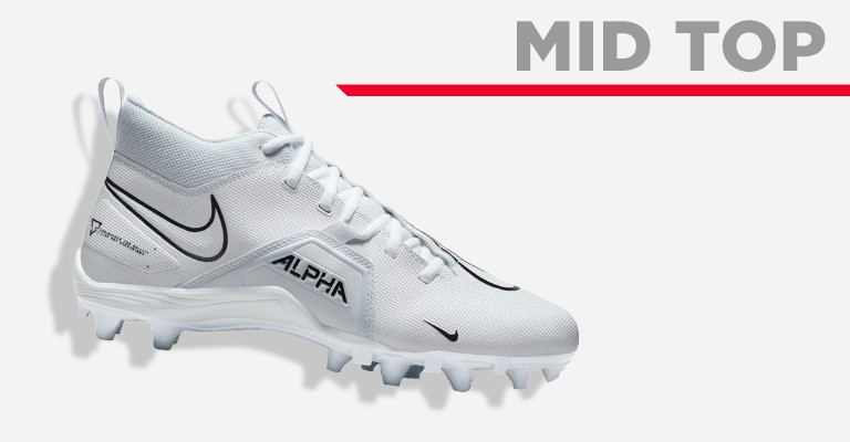 a mid top football cleat