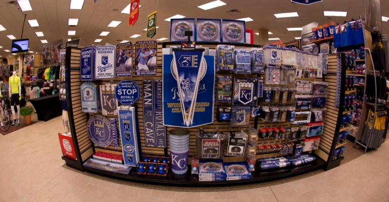 kansas city royals home decor on display