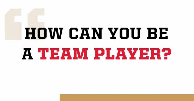 how can you be a team player
