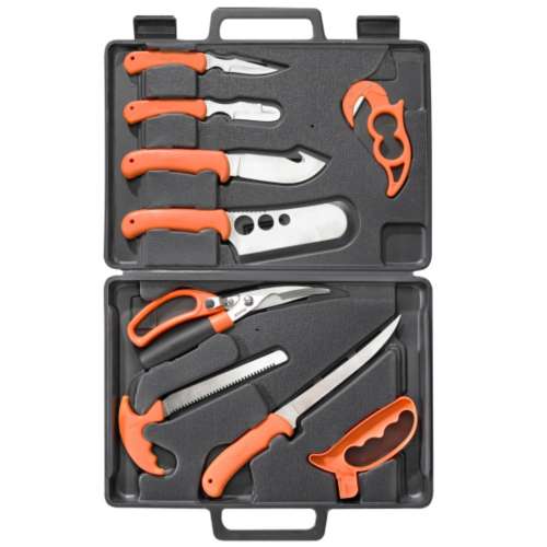 Ruko 11-Piece Deluxe Fish and Game Processing Kit Knife