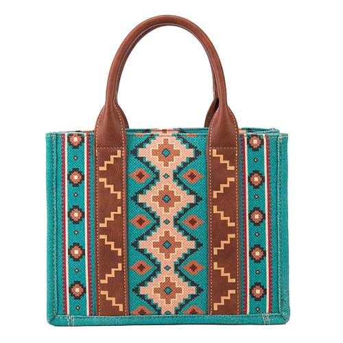 Montana West Wrangler Southwestern Print Mini Canvas Handbag