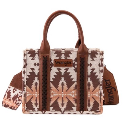 Montana West Wrangler Allover Aztec Dual Sided Printed Crossbody Tote