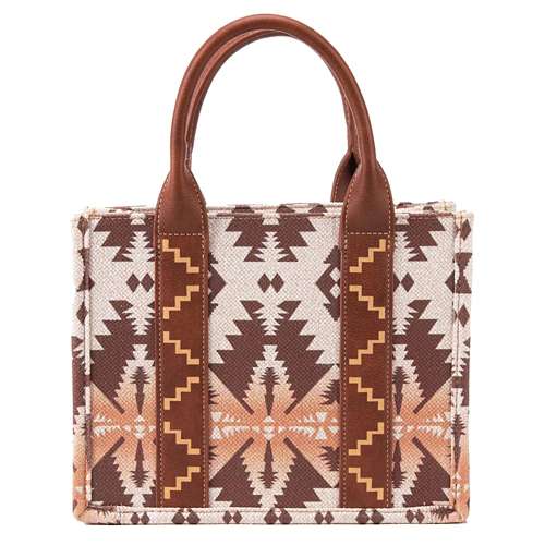 Montana West Wrangler Allover Aztec Dual Sided Printed Handbag