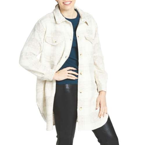 Women's Dex wears clothing Cozy Shacket