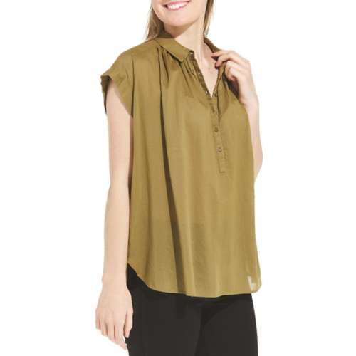 Women's Dex Clothing Solid Button Up Shirt