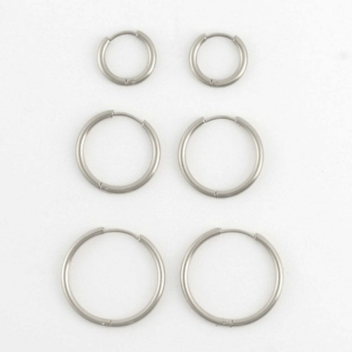 Narelle Waterproof Classic Hoop Trio Earrings