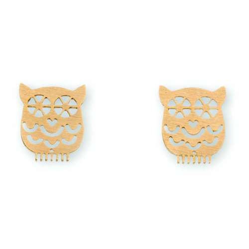 Women's Howard's Owl Gold Earrings