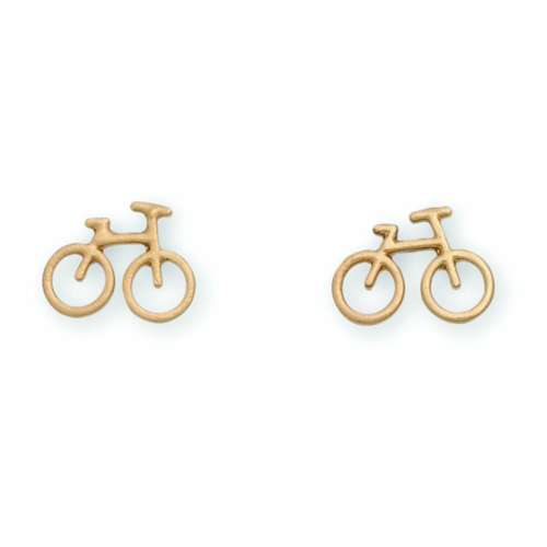 Howards Bicycle Gold Earrings