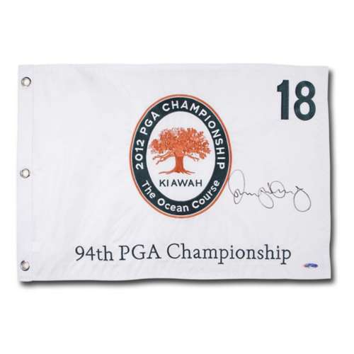 Rory McIlroy Autographed 2012 PGA Championship Embroidered Pin Flag