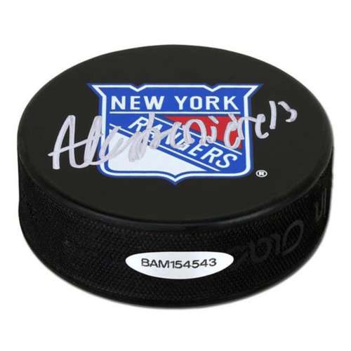 Alexis LafreniÈre Autographed New York Rangers Hockey Puck